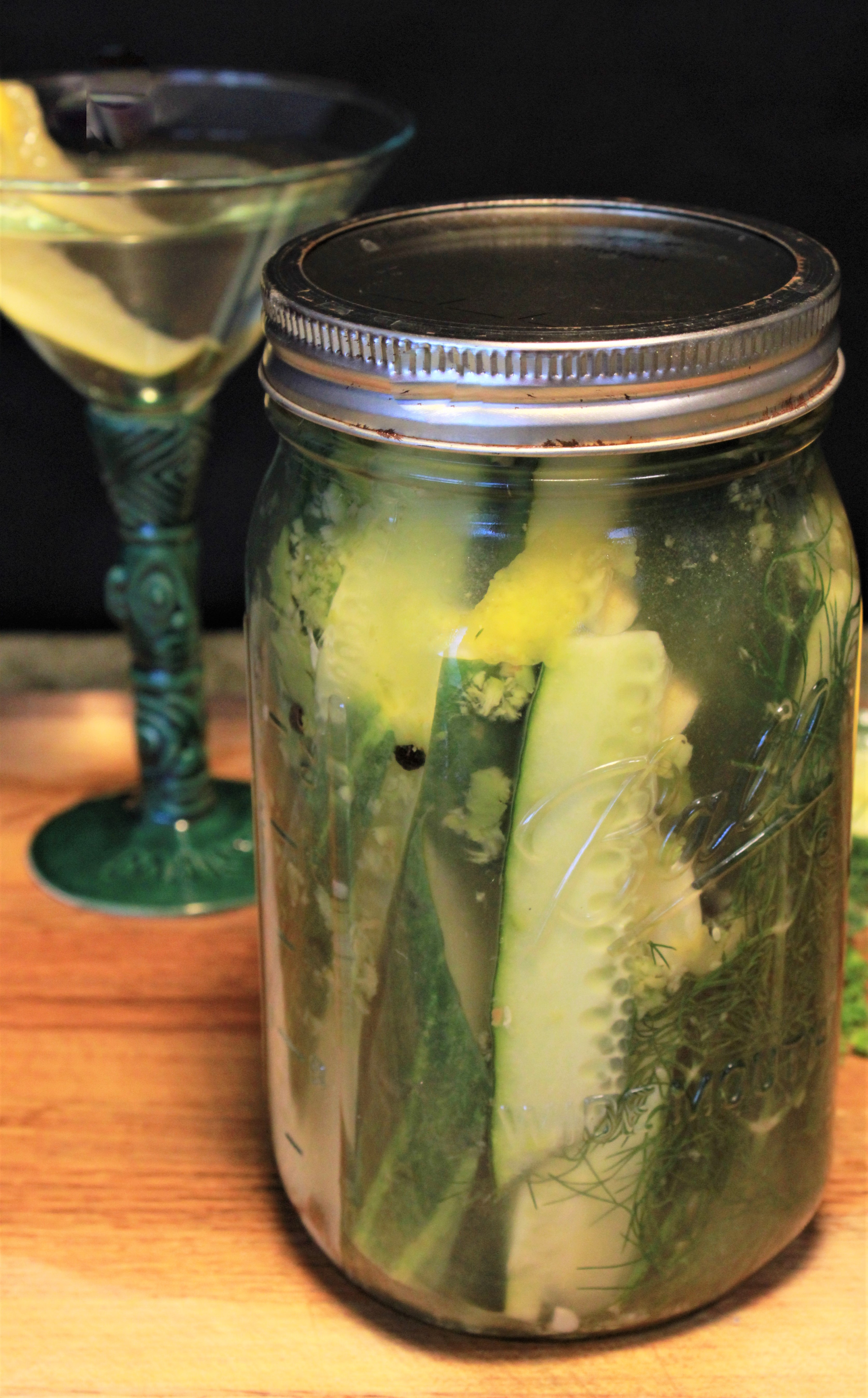 Dirty Martini Pickles