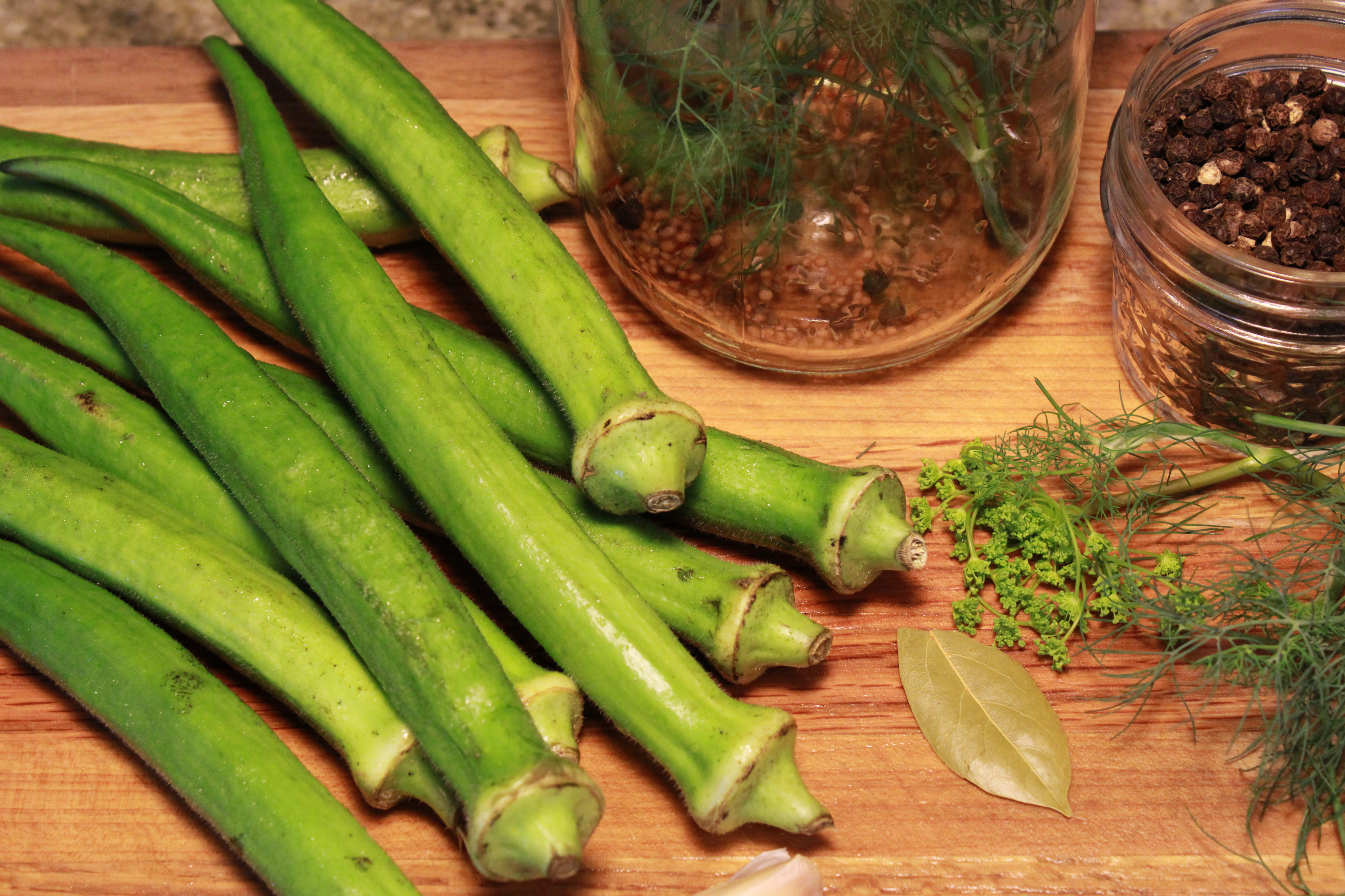 Spicy Pickled Okra