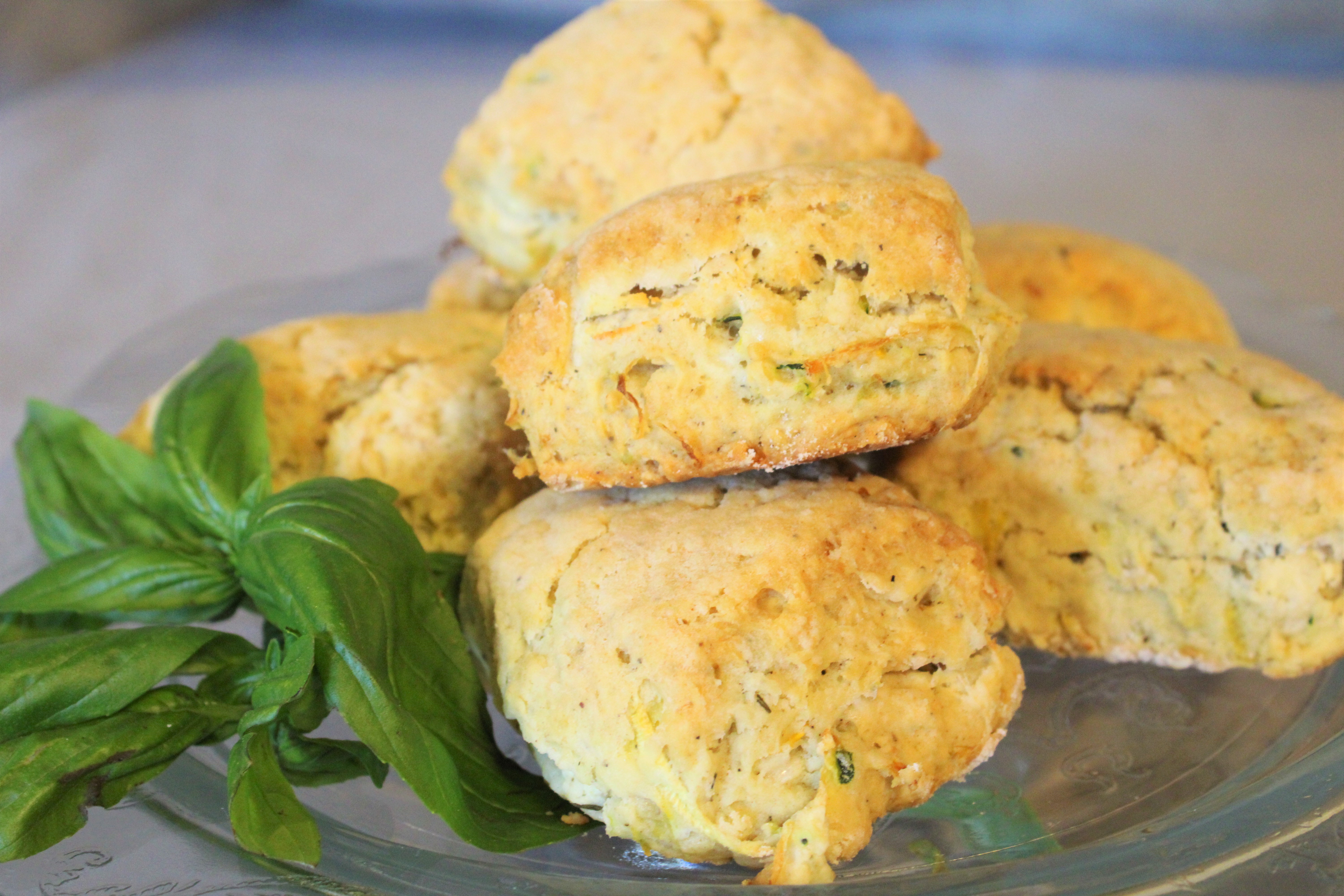 Zucchini Goat Cheese Biscuits