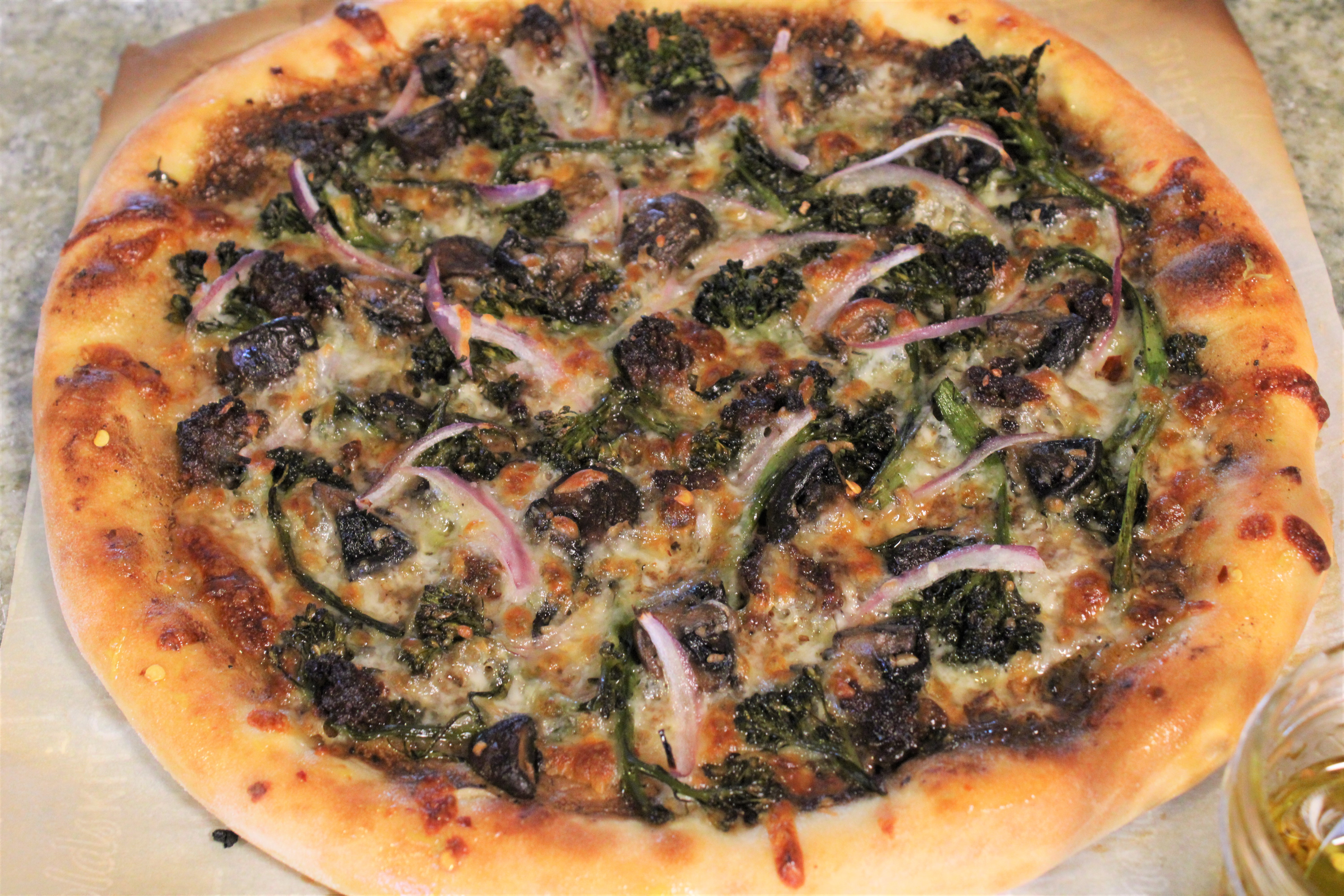 Roasted Broccolini Pizza
