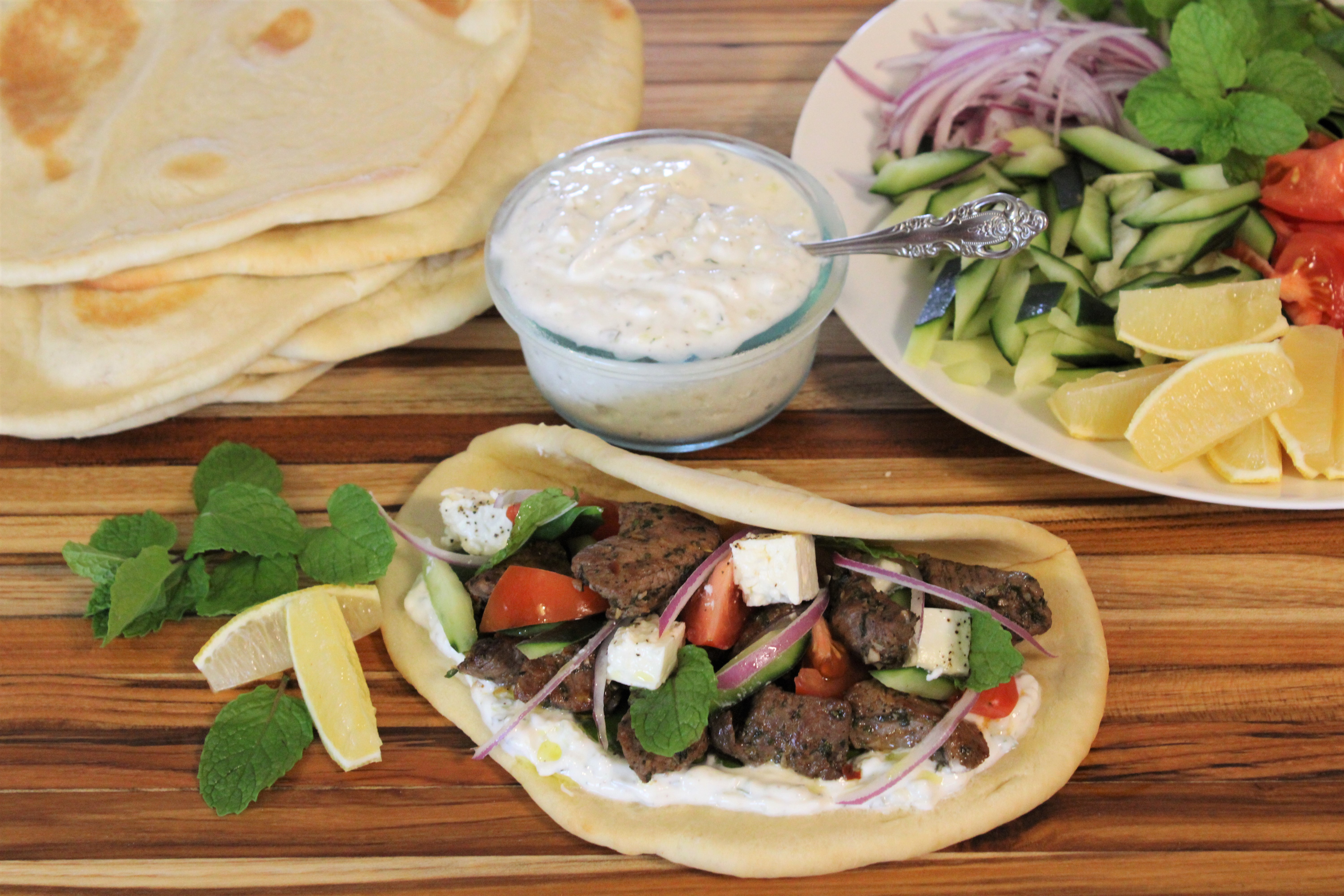 Spicy Lamb Pita