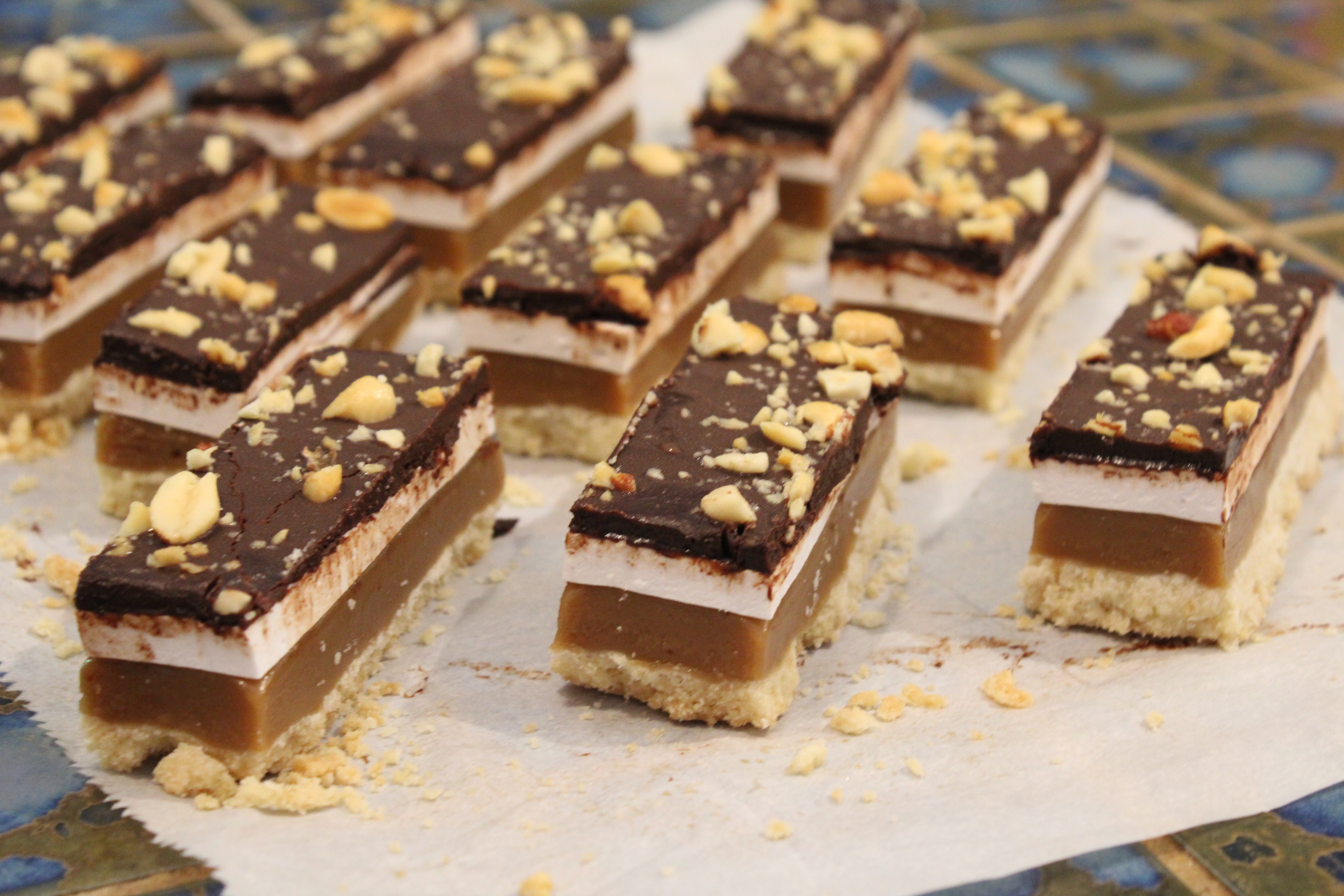 Fluffernutter Millionaire's Shortbread