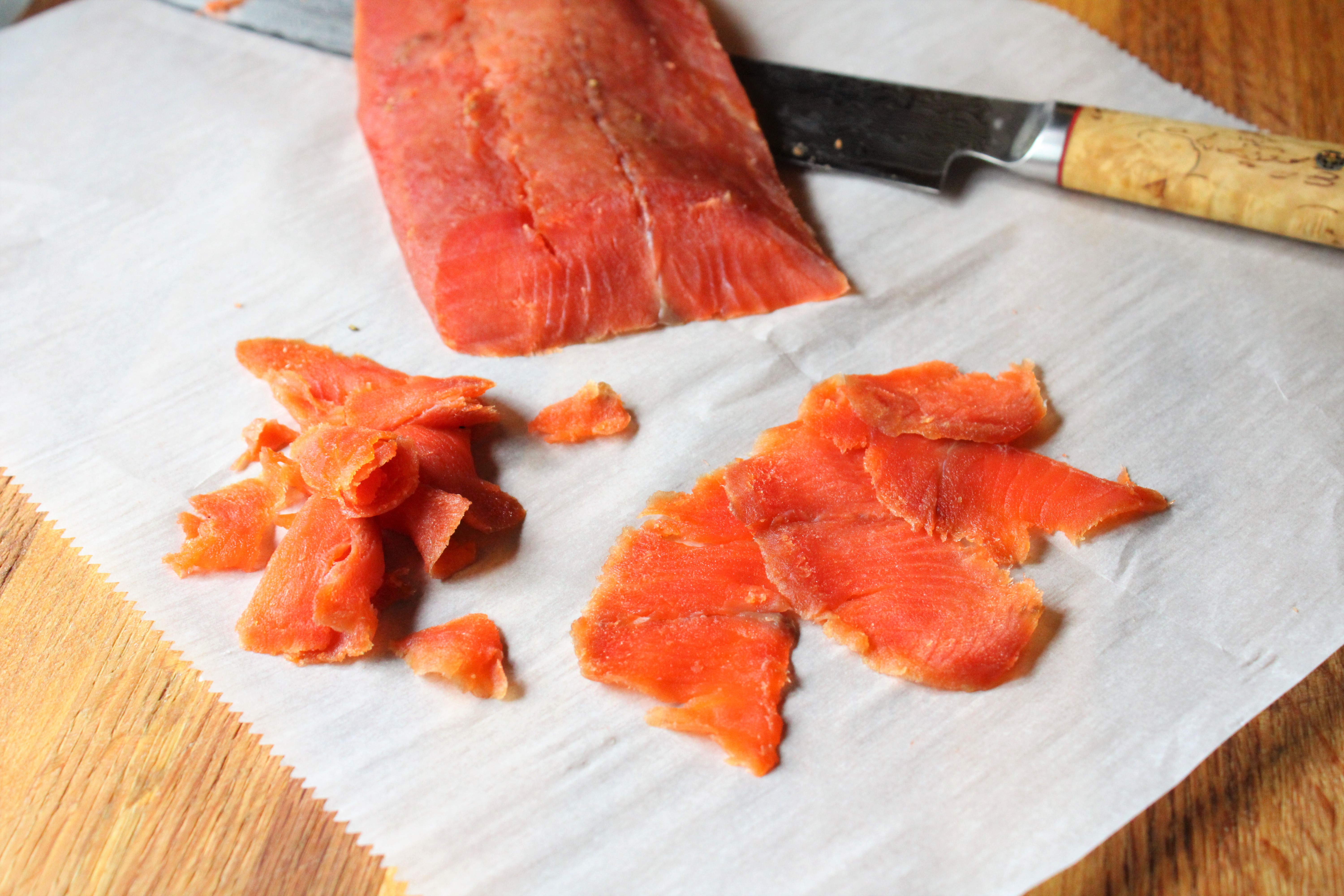 Coriander and Black Pepper Cured Salmon