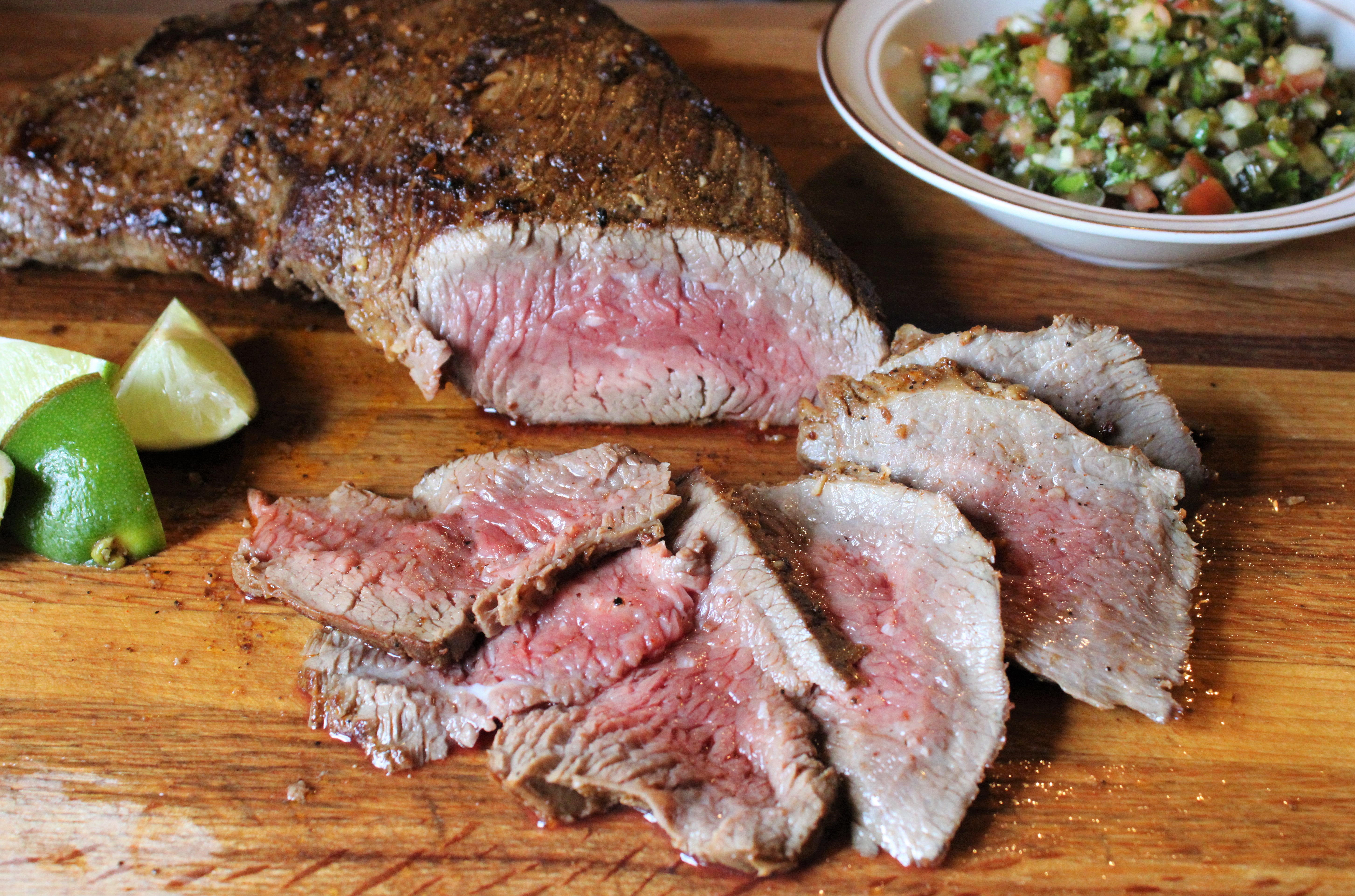 Tri-Tip with Roasted Pepper Salsa